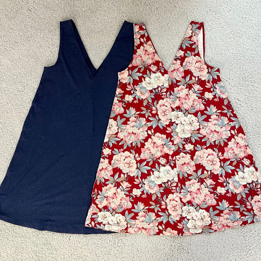 Loft floral swing dress bundle (2 items)